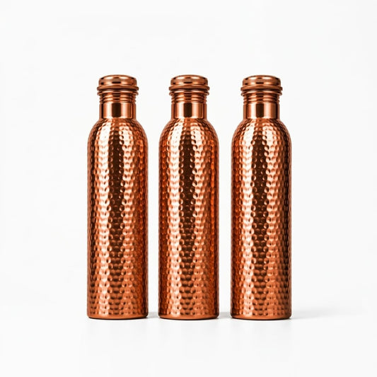 Pack Trio N7ASI — 3 Bouteilles en Cuivre Martelé | 1 L Chacune